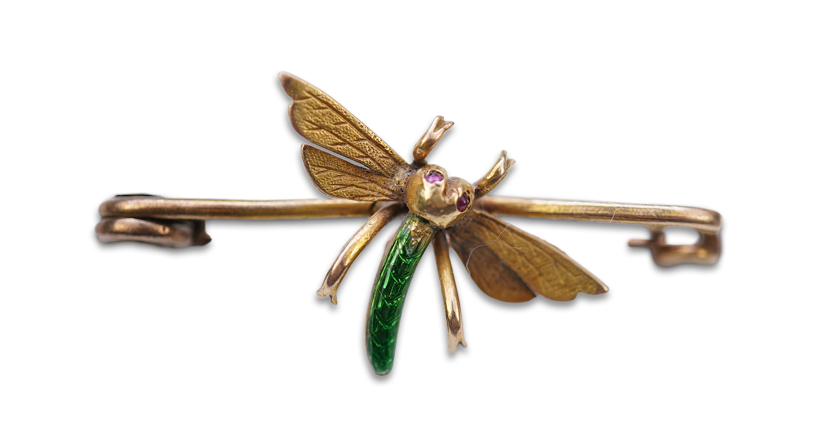 A gold and enamel brooch, early 20th century